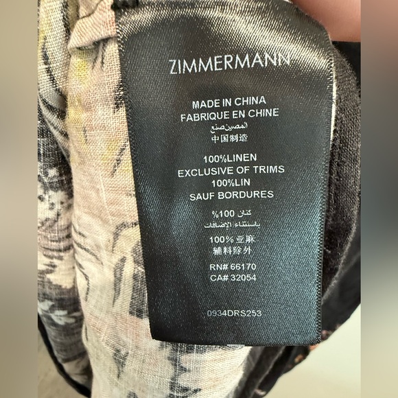 Zimmermann Tallow Halter Dress Sz 0 - Picture 10 of 13